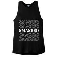 Smashed Party Drunk Retro Ladies PosiCharge Tri-Blend Wicking Tank