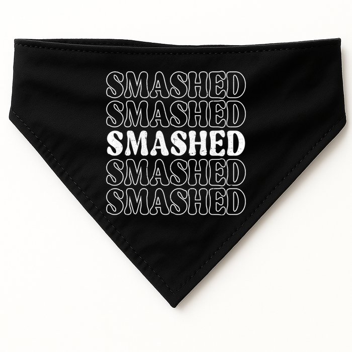Smashed Party Drunk Retro USA-Made Doggie Bandana