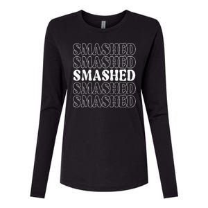 Smashed Party Drunk Retro Womens Cotton Relaxed Long Sleeve T-Shirt