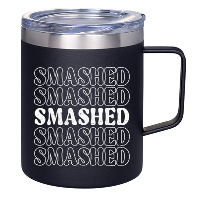 Smashed Party Drunk Retro 12oz Stainless Steel Coffee Mug