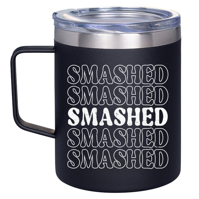 Smashed Party Drunk Retro 12oz Stainless Steel Coffee Mug
