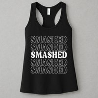 Smashed Party Drunk Retro Womens Tank Top