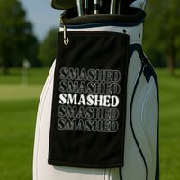 Smashed Party Drunk Retro Golf Towel