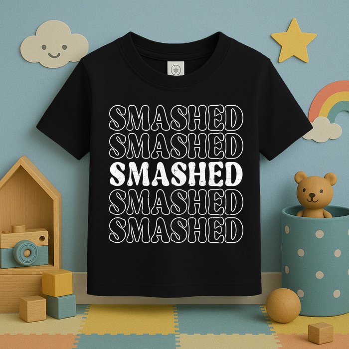 Smashed Party Drunk Retro Toddler T-Shirt