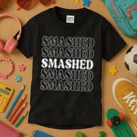 Smashed Party Drunk Retro Kids T-Shirt