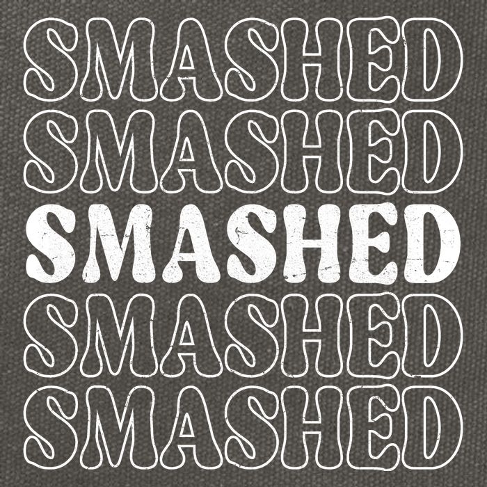 Smashed Party Drunk Retro Cotton Canvas Backpack