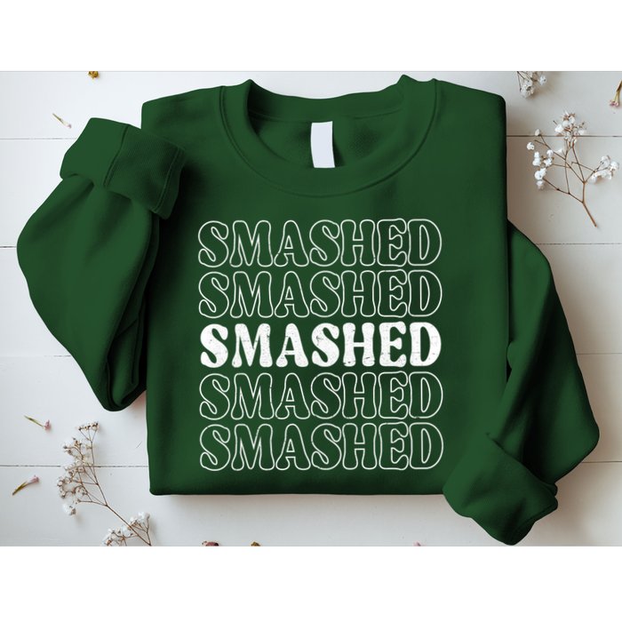 Smashed Party Drunk Retro Sweatshirt
