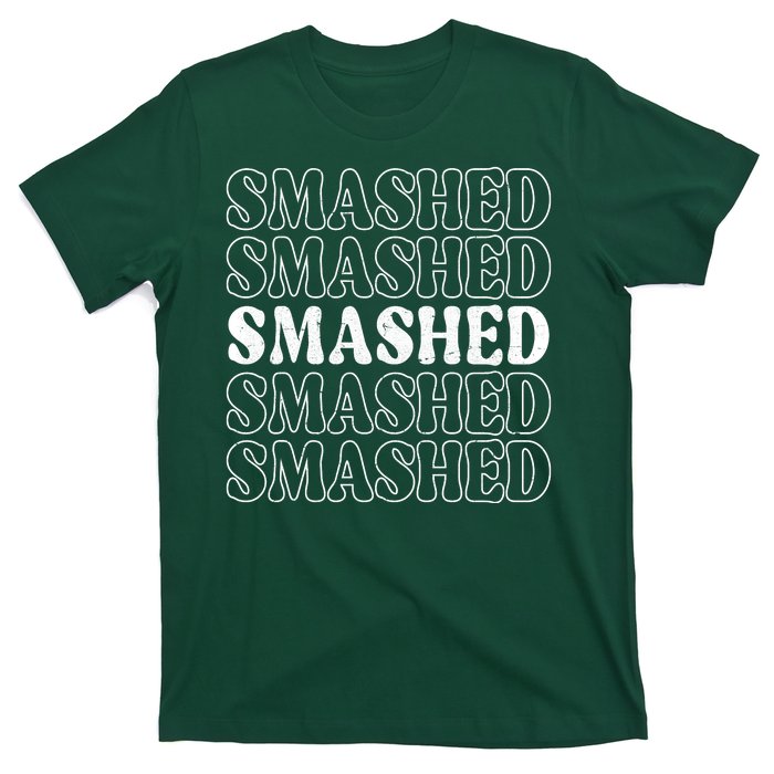 Smashed Party Drunk Retro T-Shirt