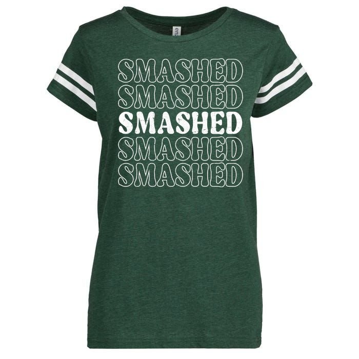 Smashed Party Drunk Retro Enza Ladies Jersey Football T-Shirt