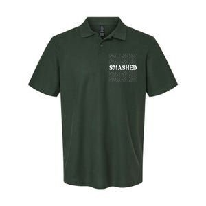 Smashed Party Drunk Retro Softstyle Adult Sport Polo