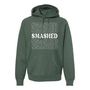 Smashed Party Drunk Retro Premium Hoodie