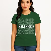 Smashed Party Drunk Retro Womens T-Shirt