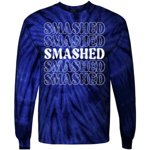 Smashed Party Drunk Retro Tie-Dye Long Sleeve Shirt