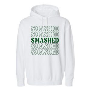 Smashed Party Drunk Retro Garment-Dyed Fleece Hoodie