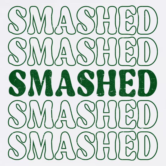 Smashed Party Drunk Retro Garment-Dyed Sweatshirt