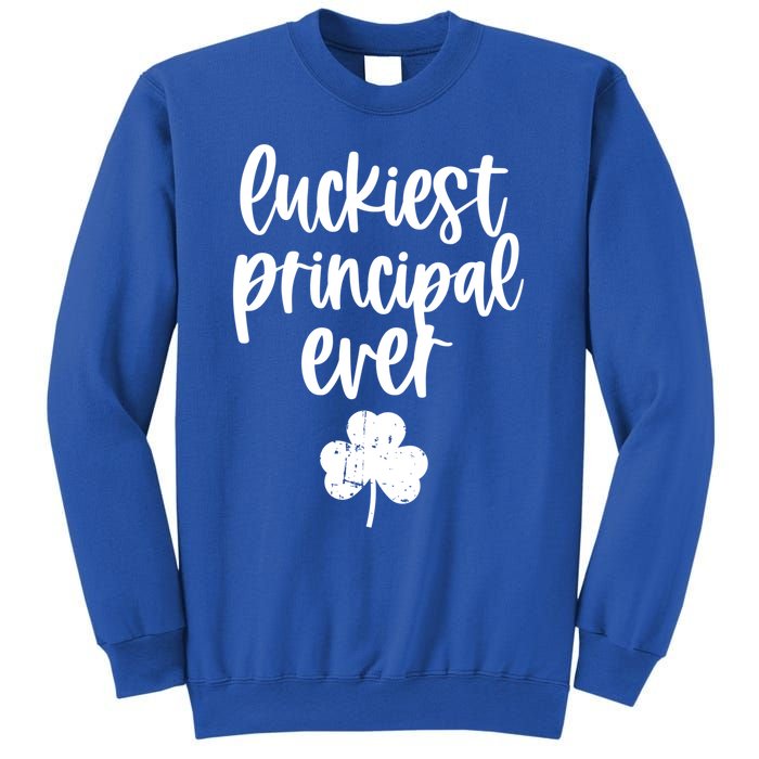 St Patricks Day Clover Shamrock Funny Principal Of School Cool Gift Sweatshirt