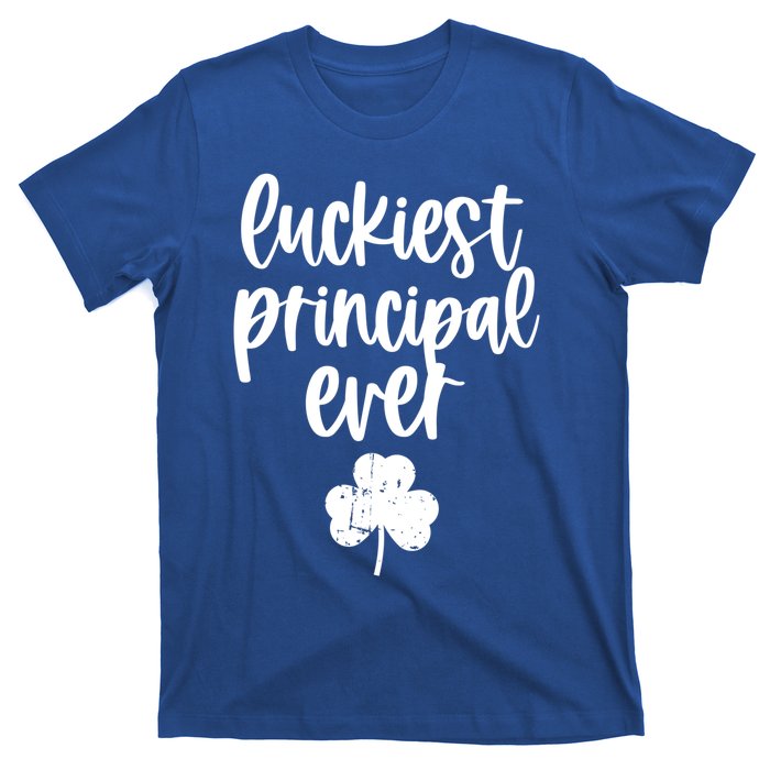 St Patricks Day Clover Shamrock Funny Principal Of School Cool Gift T-Shirt