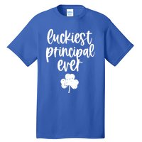 St Patricks Day Clover Shamrock Funny Principal Of School Cool Gift Tall T-Shirt