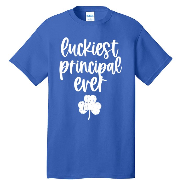 St Patricks Day Clover Shamrock Funny Principal Of School Cool Gift Tall T-Shirt