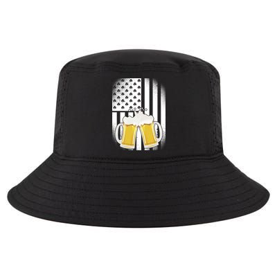 St. Patricks Day Beer Shamrock American Flag Cool Comfort Performance Bucket Hat