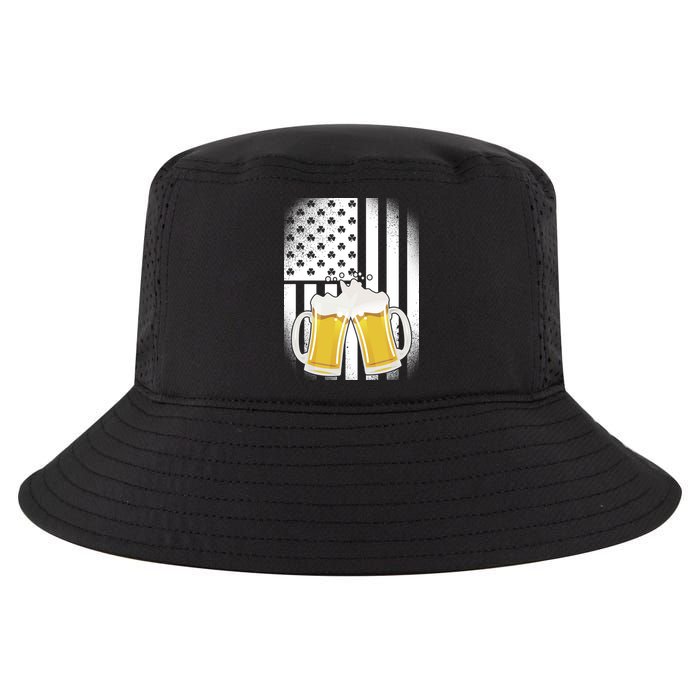 St. Patricks Day Beer Shamrock American Flag Cool Comfort Performance Bucket Hat