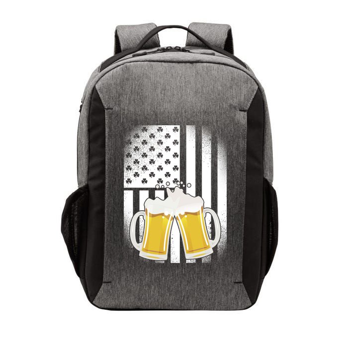 St. Patricks Day Beer Shamrock American Flag Vector Backpack