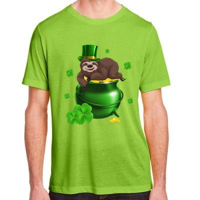 Saint Patrick's Day Gift For Sloth Lovers Women Adult ChromaSoft Performance T-Shirt