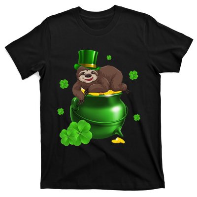 Saint Patrick's Day Gift For Sloth Lovers Women T-Shirt