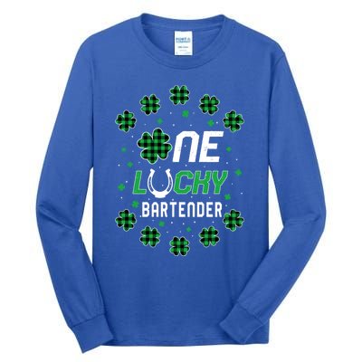 St Patricks Day Prek Kinder One Lucky Bartender Meaningful Gift Tall Long Sleeve T-Shirt