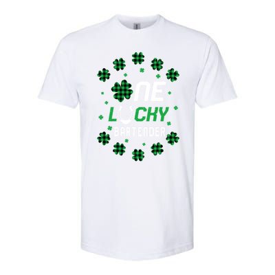 St Patricks Day Prek Kinder One Lucky Bartender Meaningful Gift Softstyle CVC T-Shirt