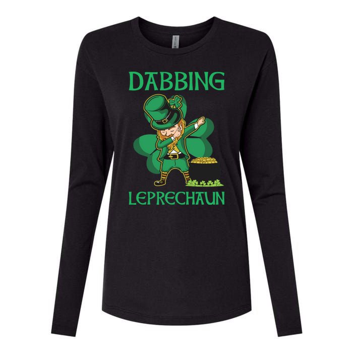 St Patricks Day Dabbing Leprechaun Boys Girls Men Womens Cotton Relaxed Long Sleeve T-Shirt