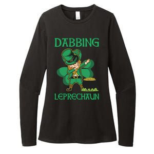 St Patricks Day Dabbing Leprechaun Boys Girls Men Womens CVC Long Sleeve Shirt