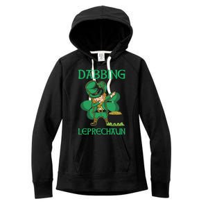 St Patricks Day Dabbing Leprechaun Boys Girls Men Women's Fleece Hoodie