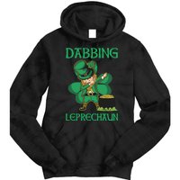 St Patricks Day Dabbing Leprechaun Boys Girls Men Tie Dye Hoodie