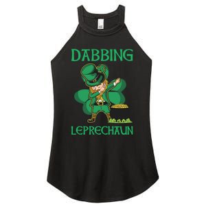 St Patricks Day Dabbing Leprechaun Boys Girls Men Women's Perfect Tri Rocker Tank