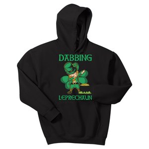 St Patricks Day Dabbing Leprechaun Boys Girls Men Kids Hoodie