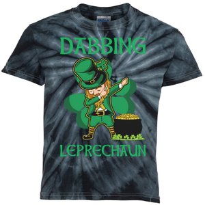 St Patricks Day Dabbing Leprechaun Boys Girls Men Kids Tie-Dye T-Shirt