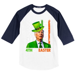 St Patricks Day Funny Joe Happy Easter Leprechaun Biden Gift Baseball Sleeve Shirt