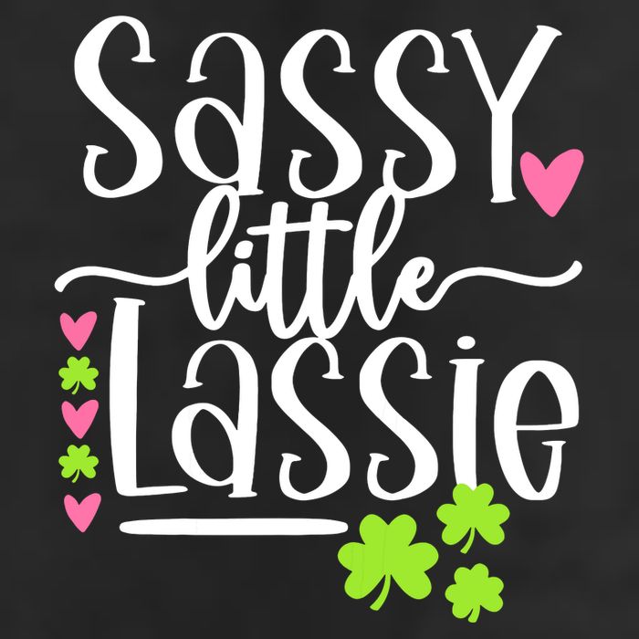 St Patricks Day Baby Sassy Little Lassie 7 Panel Mesh Trucker Snapback Hat