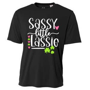 St Patricks Day Baby Sassy Little Lassie Cooling Performance Crew T-Shirt