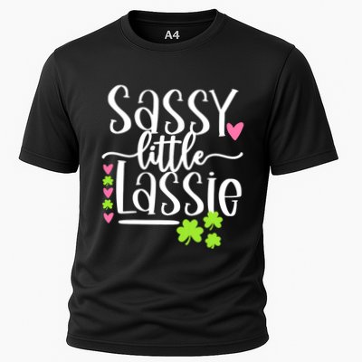 St Patricks Day Baby Sassy Little Lassie Performance Shirt