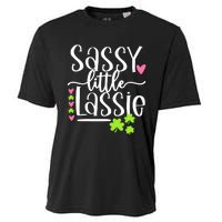 St Patricks Day Baby Sassy Little Lassie Cooling Performance Crew T-Shirt