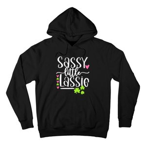 St Patricks Day Baby Sassy Little Lassie Hoodie