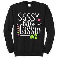 St Patricks Day Baby Sassy Little Lassie Sweatshirt