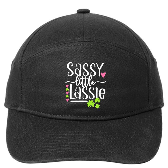 St Patricks Day Baby Sassy Little Lassie 7-Panel Snapback Hat