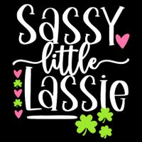 St Patricks Day Baby Sassy Little Lassie 7-Panel Snapback Hat