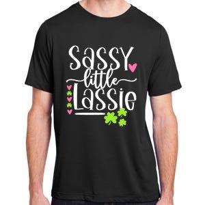 St Patricks Day Baby Sassy Little Lassie Adult ChromaSoft Performance T-Shirt