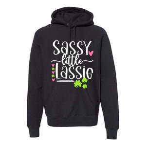 St Patricks Day Baby Sassy Little Lassie Premium Hoodie