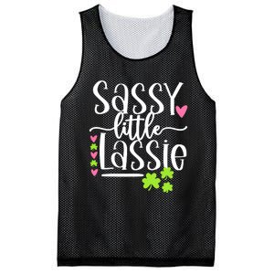 St Patricks Day Baby Sassy Little Lassie Mesh Reversible Basketball Jersey Tank