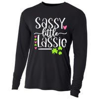 St Patricks Day Baby Sassy Little Lassie Cooling Performance Long Sleeve Crew